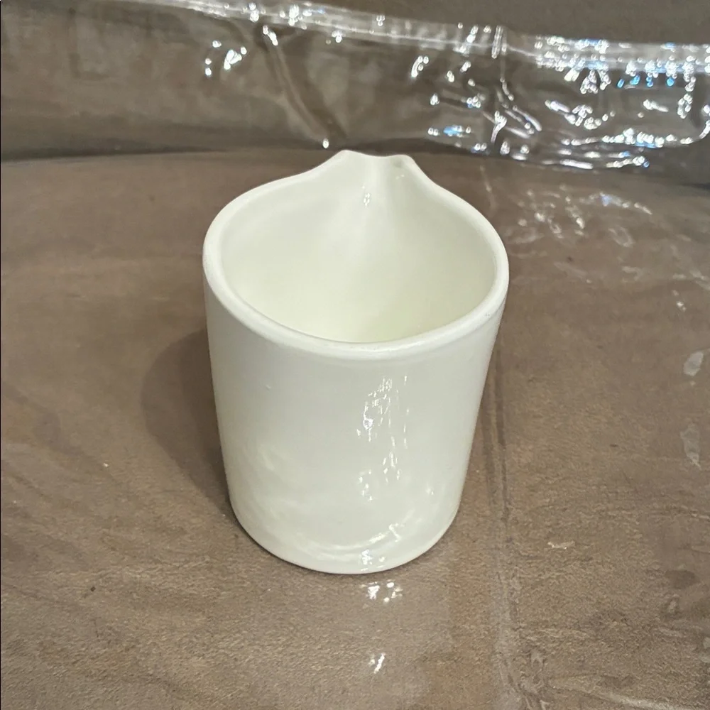 Fortress Fortaluxe White Ceramic Creamer Pitcher